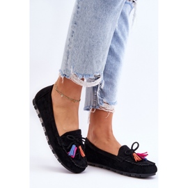Moccasins Model Dorine GS37 Black - Step in style 1