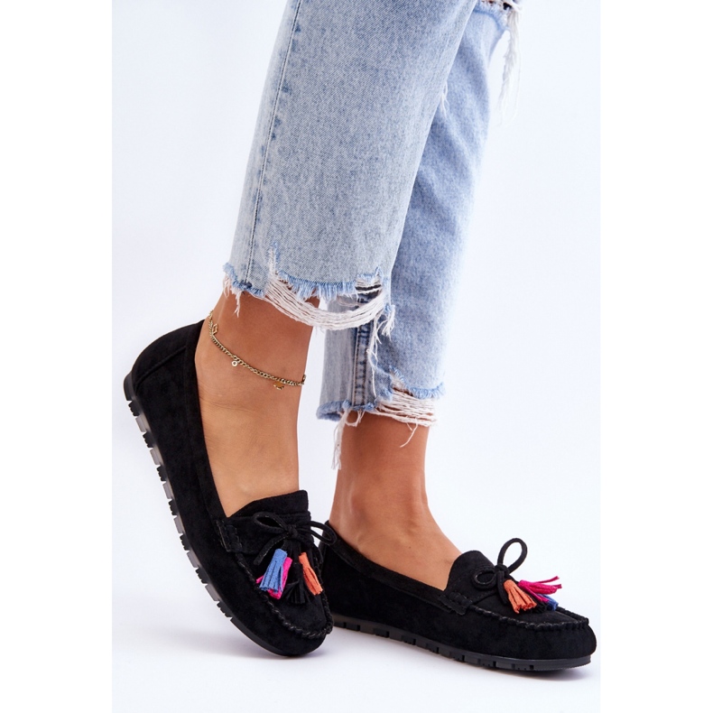 Moccasins Model Dorine GS37 Black - Step in style 1