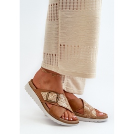 Sandal Flip-flops Model Inblu CN000032 Camel - Step in style brown 1