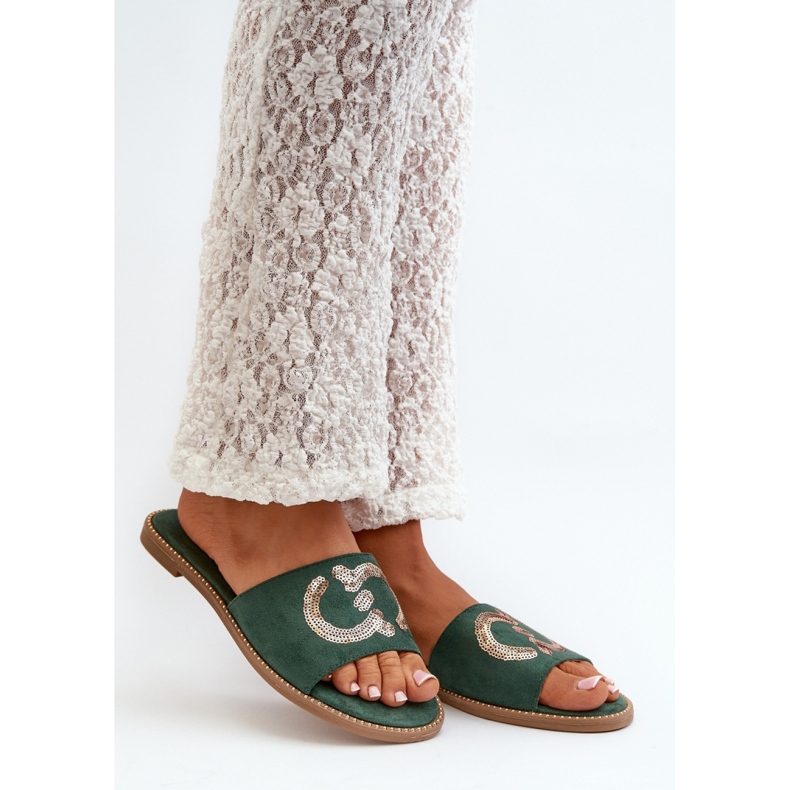 Sandal Flip-flops Model S.Barski KV27-052 Green - Step in style 1