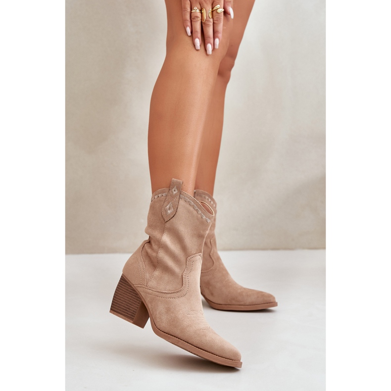 Boots Model Narinae CHC359 Beige - Step in style 1