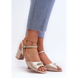 Sandals Model Narhi 20241 Gold - Step in style yellow 1 Sandals Model Narhi 20241 Gold - Step in style yellow 1