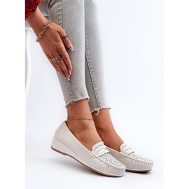 Moccasins Model Nassnema 833959 White - Step in style 1