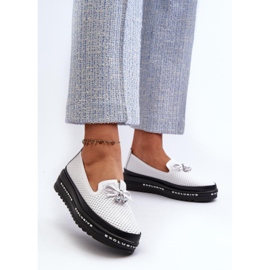 Moccasins Model S.Barski LR400 White - Step in style 1