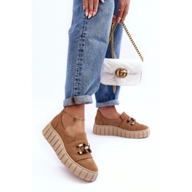 Shoes Model Lewski 3398 Dark Beige - Step in style 1