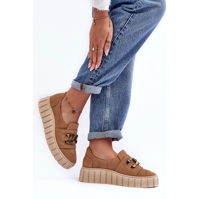 Shoes Model Lewski 3398 Dark Beige - Step in style 2