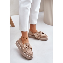 Moccasins Model Naivine JH372 Beige - Step in style 1