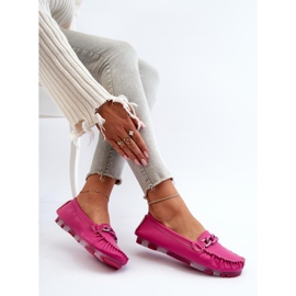Moccasins Model S.Barski LR339 Fuchsia - Step in style pink 1