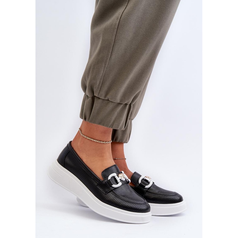 Moccasins Model S.Barski LR720 Black - Step in style 1