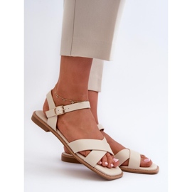 Sandals Model S.Barski KV27-003 Beige - Step in style 1
