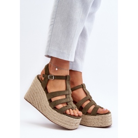 Sandals Model Gnosis H8-689 Green - Step in style 1