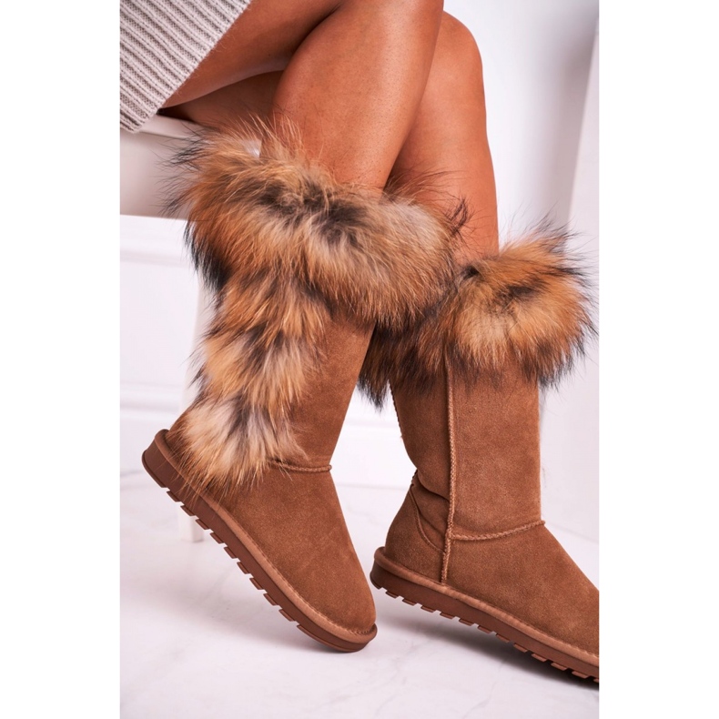 Snow boots Model Balvin W19112 Brown - Step in style beige 1