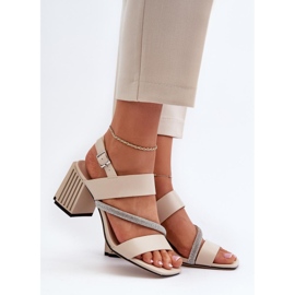 Sandals Model Da MR38-549 Beige - Step in style 1