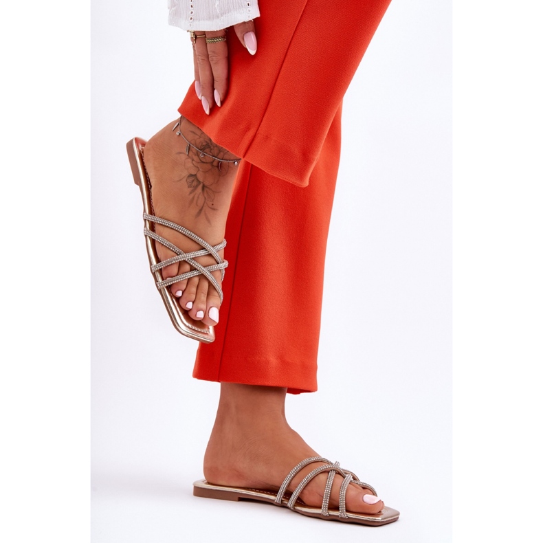 Sandal Flip-flops Model Leomi 5628-2 CLA-1 Gold - Step in style yellow 1