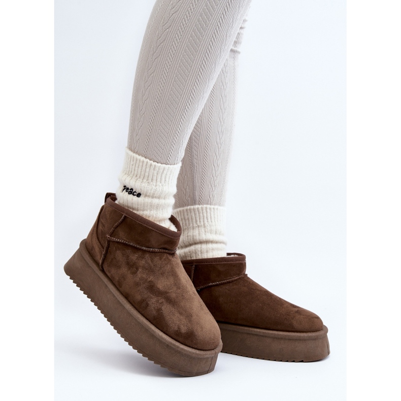 Snow boots Model Caliksa UA-1855 Dark Green - Step in style 1