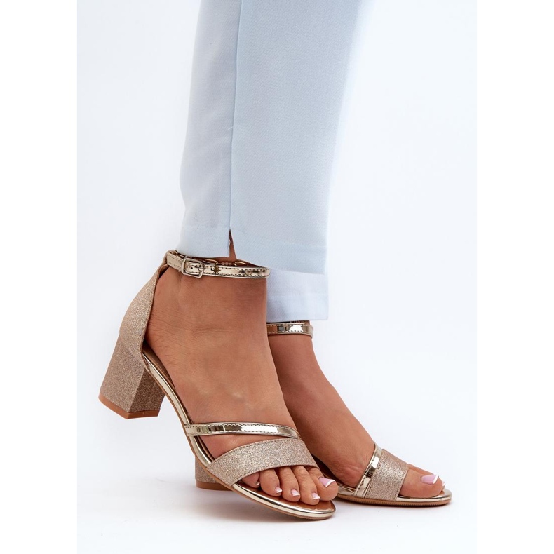 Sandals Model Ploemis 20244 Gold - Step in style yellow 1