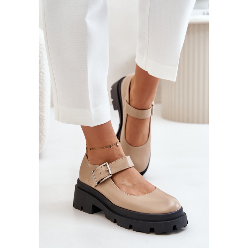 Shoes Model Plikuria 1813 Beige - Step in style 1
