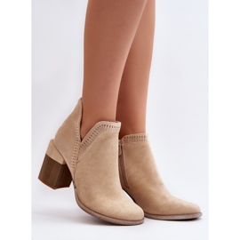 Boots Model Jolnima A5729-39 Light Beige - Step in style 1