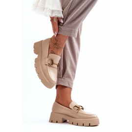 Shoes Model Peuria 2644-2 Beige Leather - Step in style 2