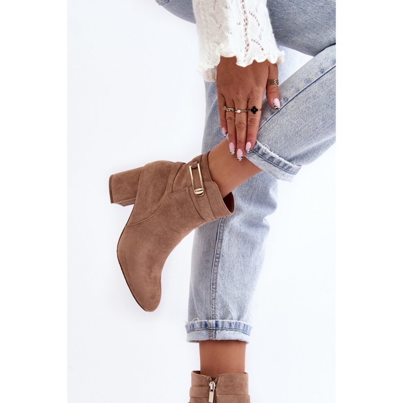 Boots Model Verice 23BT35-6425 Beige - Step in style 2