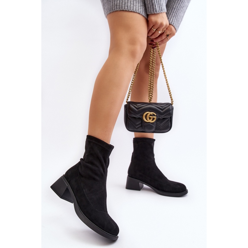 Boots Model Aphroteia 23BT35-6449 Black Suede - Step in style 2