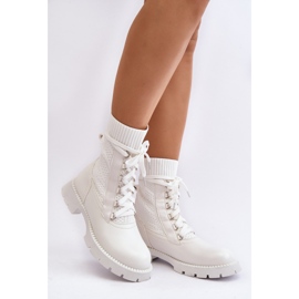 Boots Model Gentiana 8573A White - Step in style 1