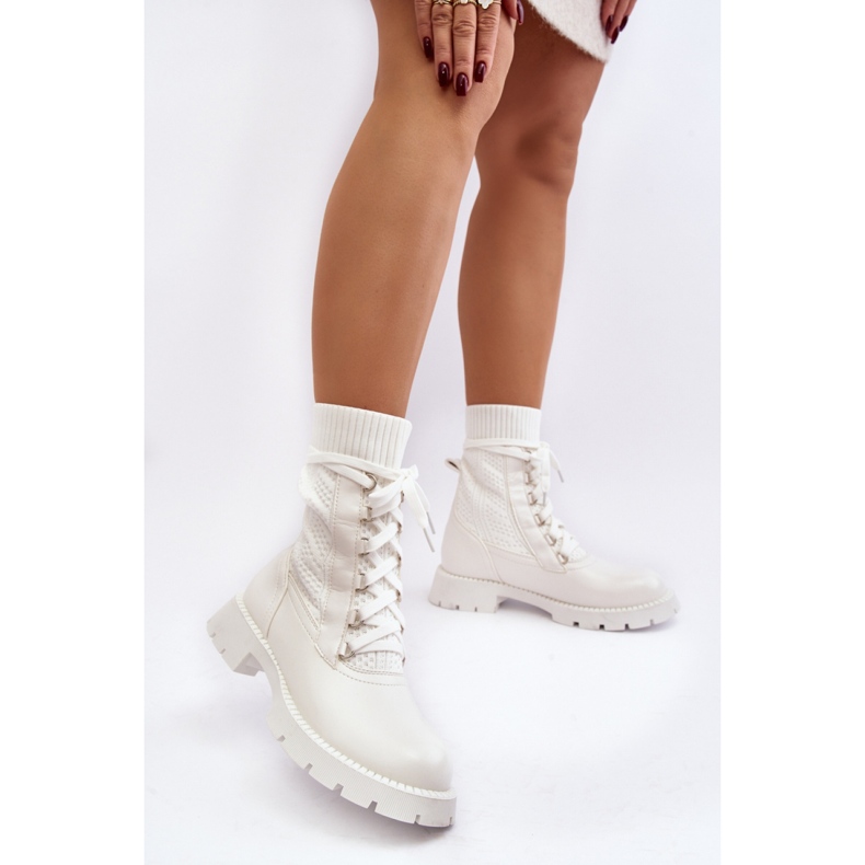 Boots Model Gentiana 8573A White - Step in style 2