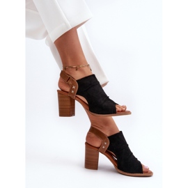 Sandals Model Rosca 24SD35-7184 Black - Step in style 1