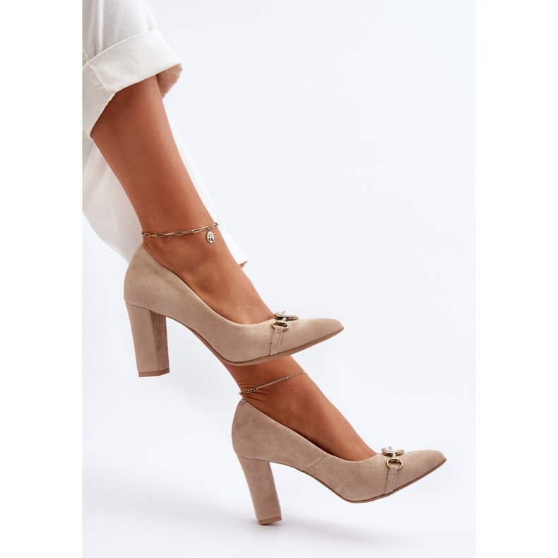 Pumps Model Zazoo 2453/OS Cappuccino Suede - Step in style beige 1 Pumps Model Zazoo 2453/OS Cappuccino Suede - Step in style beige 1