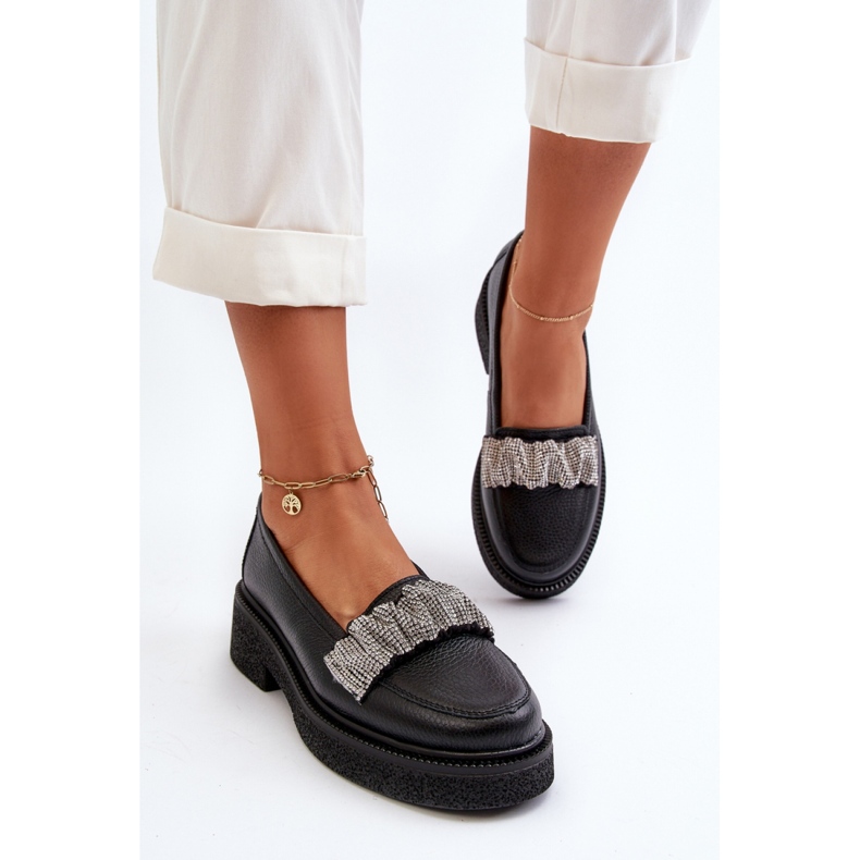Moccasins Model Zazoo 3419 Black Leather - Step in style 1