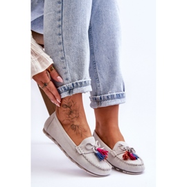 Moccasins Model Dorine GS37 Gray - Step in style grey 1