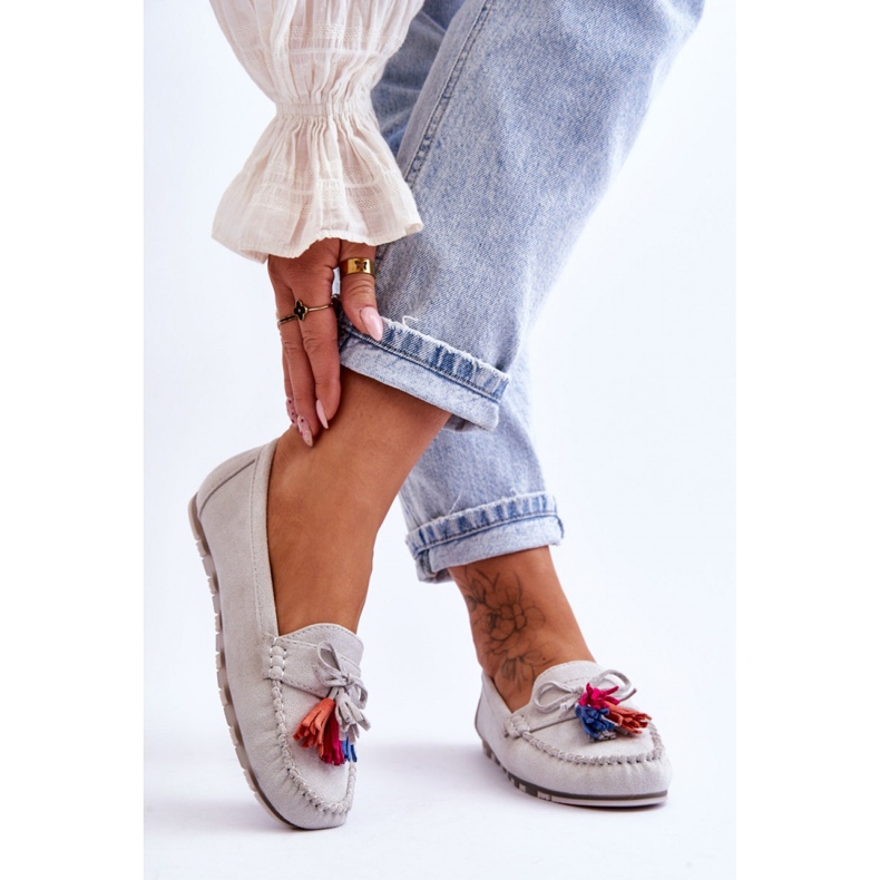 Moccasins Model Dorine GS37 Gray - Step in style grey 2