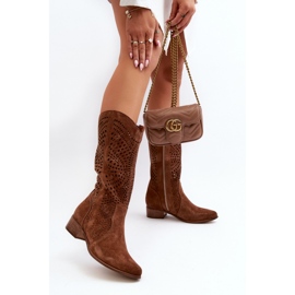 Boots Model Zazoo 3305/P Brown Suede - Step in style 2