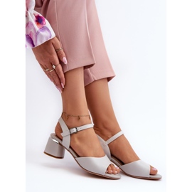 Sandals Model Sergio Leone SK876 Gray - Step in style grey 1