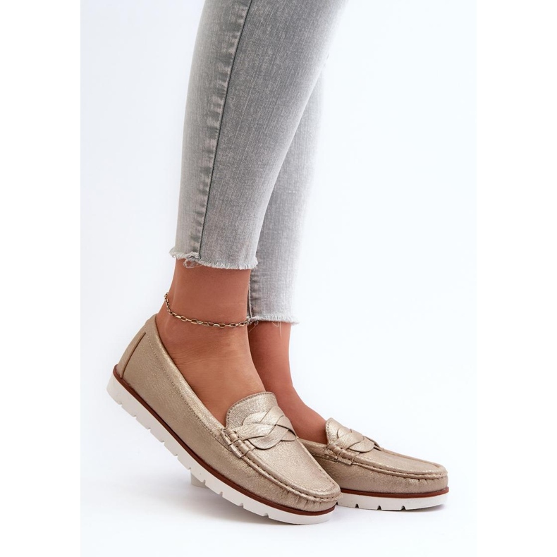 Moccasins Model Nestalia 834281 Gold - Step in style yellow 1