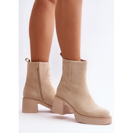 Boots Model Meriluna YK39P Light Beige - Step in style 1