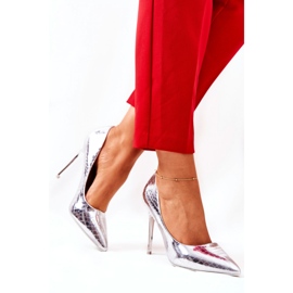 High heels Model Tissoria LY9177-2 Silver - Step in style grey 1