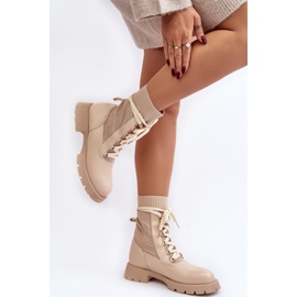 Boots Model Gentiana 8573A Beige - Step in style 2