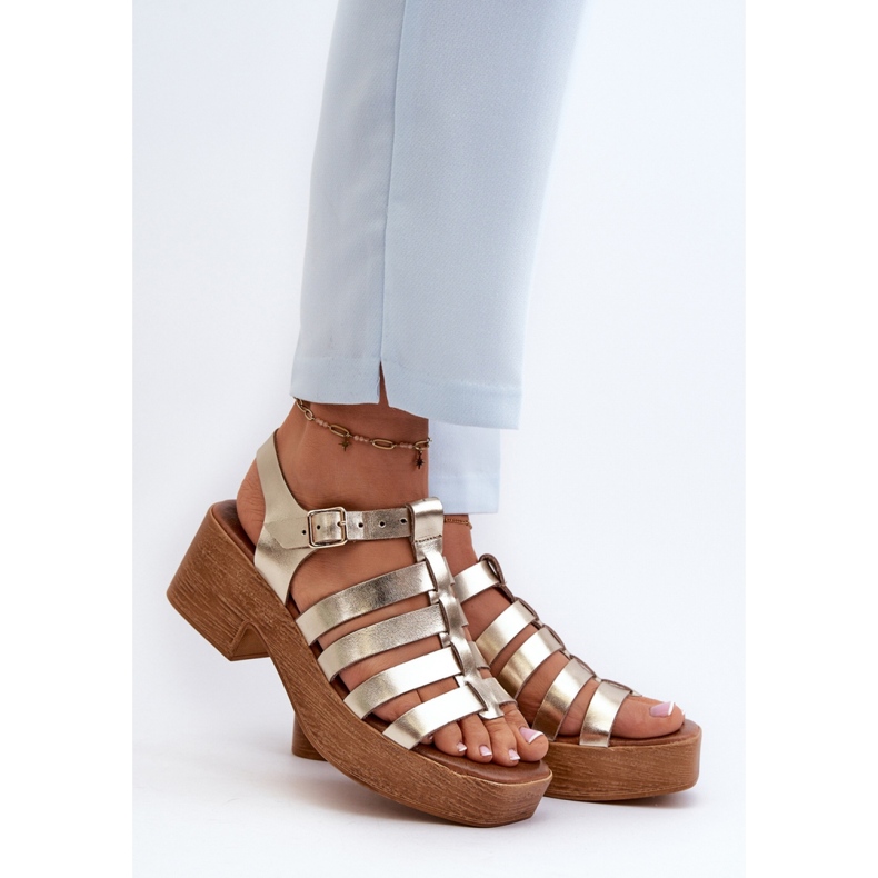 Sandals Model Zazoo 40410 Gold - Step in style yellow 1