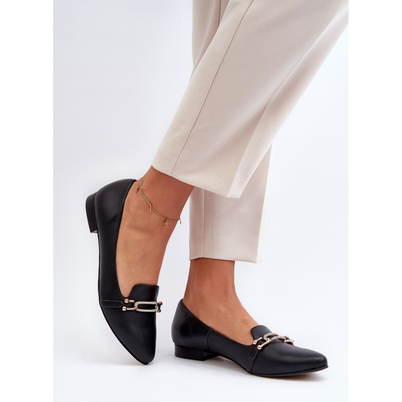 Ballet flats Model Zazoo 2885/001 Black - Step in style 1