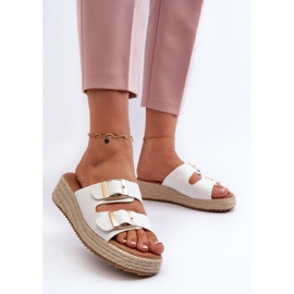 Sandal Flip-flops Model Zaloemi C-315 White - Step in style 1