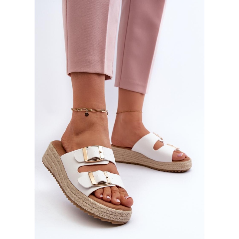 Sandal Flip-flops Model Zaloemi C-315 White - Step in style 1