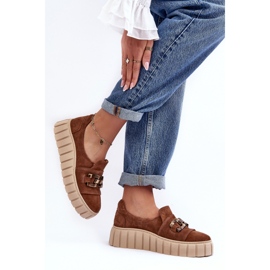 Shoes Model Lewski 3398 Brown Suede - Step in style 1
