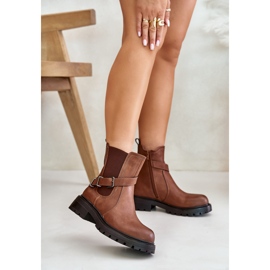 Chelsea boots Model Sergio Leone TR719-S Brown - Step in style 1