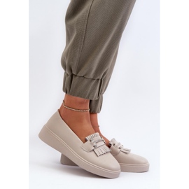 Moccasins Model S.Barski LR590 Beige - Step in style 1
