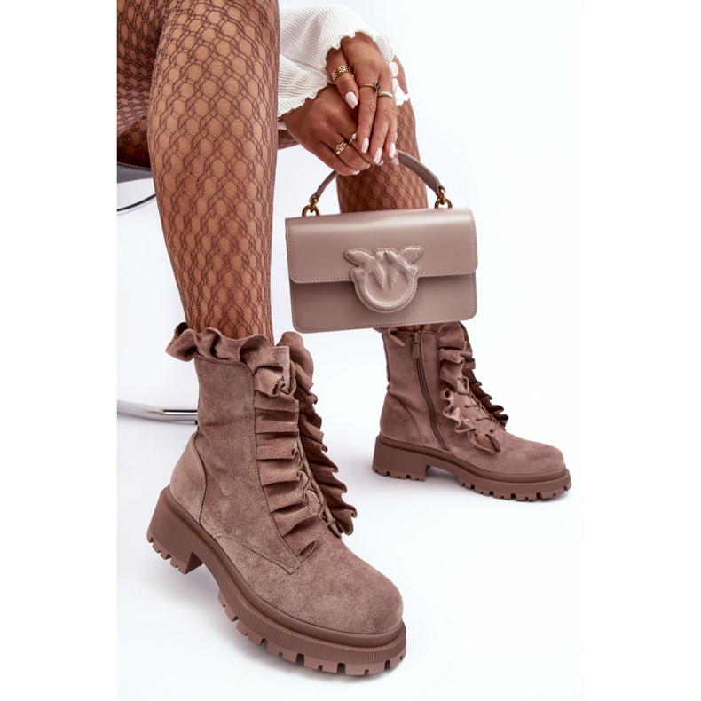 Workers Model Nacelle NS336P Dark Beige Suede - Step in style 2