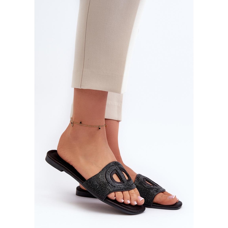 Sandal Flip-flops Model Dimrose LT06 Black - Step in style 1
