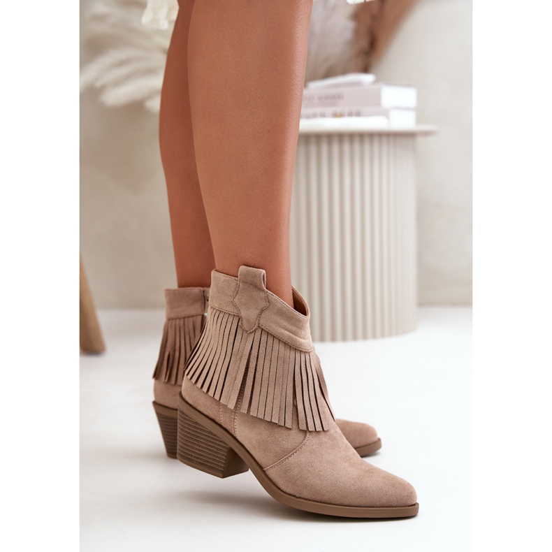 Boots Model S.Barski HY42-127 Beige - Step in style 1