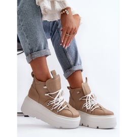 Sports Shoes Model Zazoo 3416 Beige - Step in style 1