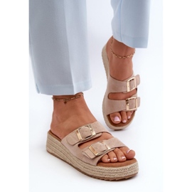 Sandal Flip-flops Model Zaloemi C-315 Beige - Step in style 1